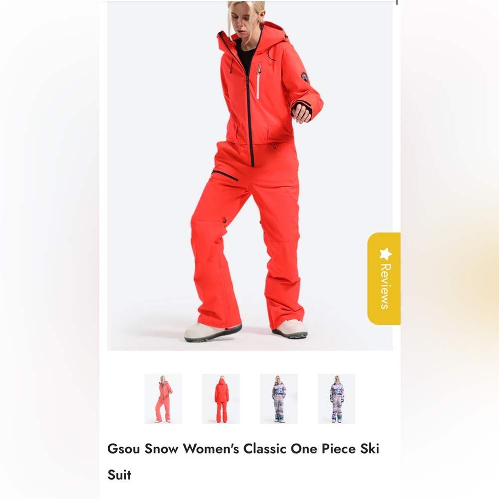 NWT red ski suit